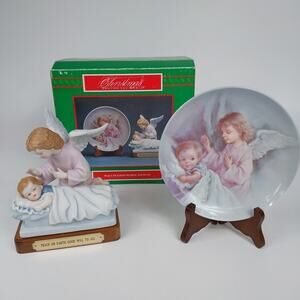 House Of Lloyd Christmas Around The World Peace On Earth Figurine & Plate w/ box